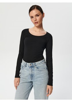 Sinsay - Koszulka z długimi rękawami - czarny ze sklepu Sinsay w kategorii Bluzki damskie - zdjęcie 161995930
