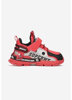Czerwono-Czarne Buty Sportowe Busselia - id: 244582 - marki born2be - 161999400 Czerwono-Czarne Buty Sportowe Busselia ze sklepu born2be.pl w kategorii Buty sportowe dziecięce - zdjęcie 161999400