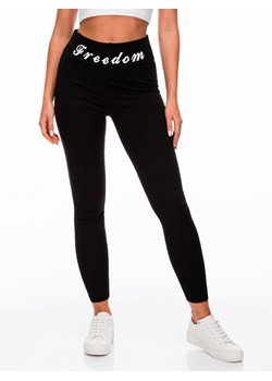 Spodnie damskie legginsy 230PLR - czarne ze sklepu Edoti w kategorii Spodnie damskie - zdjęcie 161999702