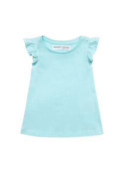 Błękitna bluzka bawełniana dziewczęca z falbankami ze sklepu 5.10.15 w kategorii Bluzki dziewczęce - zdjęcie 162004362