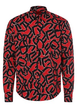 HUGO Koszula męska Mężczyźni Slim Fit Bawełna czerwony wzorzysty ze sklepu vangraaf w kategorii Koszule męskie - zdjęcie 162005444
