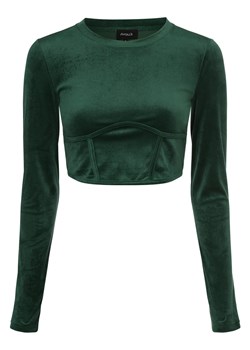 Aygill's Damska koszulka z długim rękawem Kobiety zielony jednolity ze sklepu vangraaf w kategorii Bluzki damskie - zdjęcie 162005501