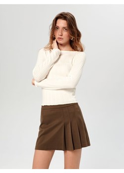 Sinsay - Spódnica mini - brązowy ze sklepu Sinsay w kategorii Spódnice - zdjęcie 162013922