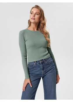 Sinsay - Sweter z wiskozą - zielony ze sklepu Sinsay w kategorii Swetry damskie - zdjęcie 162013923