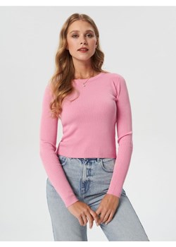 Sinsay - Sweter z wiskozą - różowy ze sklepu Sinsay w kategorii Swetry damskie - zdjęcie 162013924