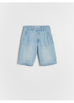 Reserved - Jeansowe szorty wide leg - niebieski ze sklepu Reserved w kategorii Spodenki chłopięce - zdjęcie 162029140