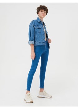 Sinsay - Jeansy skinny high waist - niebieski ze sklepu Sinsay w kategorii Jeansy damskie - zdjęcie 162030300