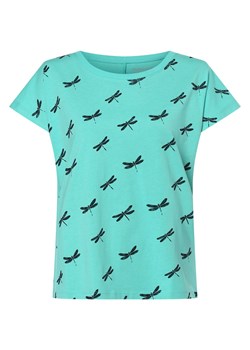 Marie Lund T-shirt damski Kobiety Bawełna cyjan wzorzysty ze sklepu vangraaf w kategorii Bluzki damskie - zdjęcie 162030443