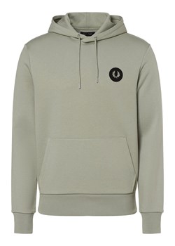 Fred Perry Męska bluza z kapturem Mężczyźni Bawełna trzcinowy jednolity ze sklepu vangraaf w kategorii Bluzy męskie - zdjęcie 162030560