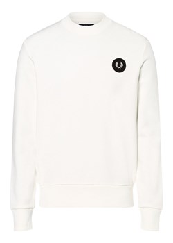 Fred Perry Męska bluza nierozpinana Mężczyźni Bawełna écru jednolity ze sklepu vangraaf w kategorii Bluzy męskie - zdjęcie 162030561