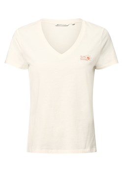 Tom Tailor Denim T-shirt damski Kobiety Dżersej écru nadruk ze sklepu vangraaf w kategorii Bluzki damskie - zdjęcie 162030572