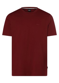 BOSS T-shirt męski Mężczyźni Bawełna bordowy jednolity ze sklepu vangraaf w kategorii T-shirty męskie - zdjęcie 162030584