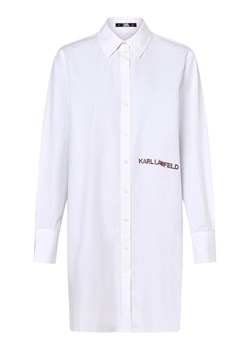 KARL LAGERFELD Bluzka damska Kobiety Bawełna biały jednolity ze sklepu vangraaf w kategorii Koszule damskie - zdjęcie 162030594