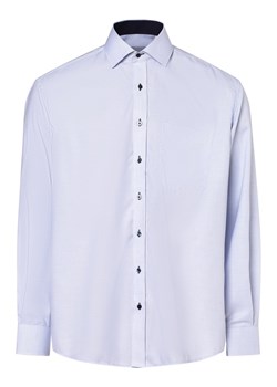 Eterna Comfort Fit Koszula męska Mężczyźni Comfort Fit Bawełna jasnoniebieski wypukły wzór tkaniny ze sklepu vangraaf w kategorii Koszule męskie - zdjęcie 162030672