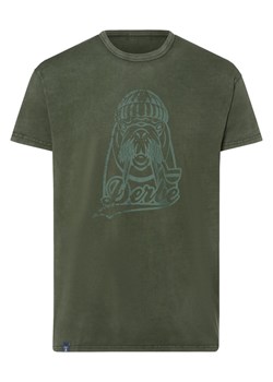 Derbe T-shirt męski Mężczyźni Bawełna oliwkowy nadruk ze sklepu vangraaf w kategorii T-shirty męskie - zdjęcie 162030711