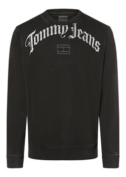 Tommy Jeans Męska bluza nierozpinana Mężczyźni Bawełna czarny nadruk ze sklepu vangraaf w kategorii Bluzy męskie - zdjęcie 162030724