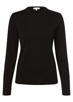Marie Lund Damska koszulka z długim rękawem Kobiety Bawełna czarny jednolity ze sklepu vangraaf w kategorii Bluzki damskie - zdjęcie 162030861
