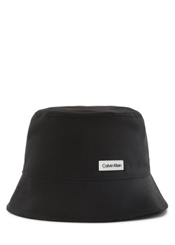 Calvin Klein Męski dwustronny bucket hat Mężczyźni Bawełna czarny wzorzysty ze sklepu vangraaf w kategorii Kapelusze męskie - zdjęcie 162030923