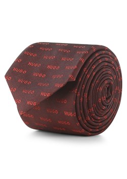 HUGO Krawat jedwabny męski Mężczyźni Jedwab bordowy wzorzysty ze sklepu vangraaf w kategorii Krawaty - zdjęcie 162030992