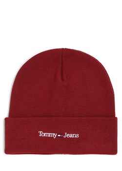 Tommy Jeans Czapka męska Mężczyźni Bawełna malinowy jednolity ze sklepu vangraaf w kategorii Czapki zimowe męskie - zdjęcie 162031091