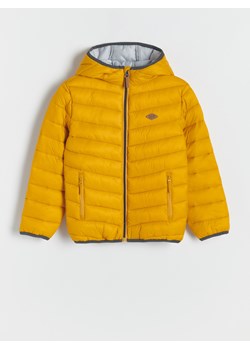 Reserved - Pikowana kurtka z kapturem - bursztynowy ze sklepu Reserved w kategorii Kurtki chłopięce - zdjęcie 162044542