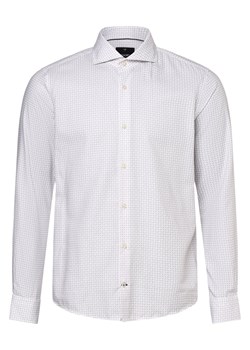 JOOP! Koszula męska Mężczyźni Slim Fit Bawełna biały wzorzysty ze sklepu vangraaf w kategorii Koszule męskie - zdjęcie 162055962