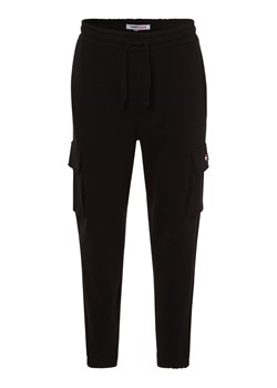 Tommy Jeans Spodnie dresowe Mężczyźni Materiał dresowy czarny jednolity ze sklepu vangraaf w kategorii Spodnie męskie - zdjęcie 162055970
