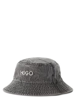 HUGO Damski bucket hat Kobiety Bawełna szary jednolity ze sklepu vangraaf w kategorii Kapelusze damskie - zdjęcie 162056062