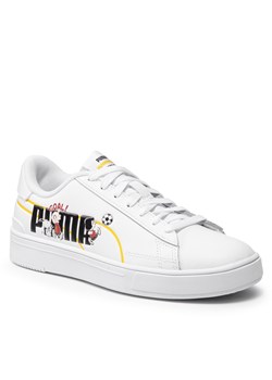 Sneakersy Puma Peanuts Serve Pro Jr 380936 01 Puma White/Puma Black ze sklepu eobuwie.pl w kategorii Trampki dziecięce - zdjęcie 162056271