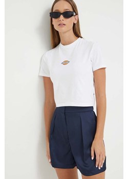 Dickies t-shirt damski kolor biały ze sklepu ANSWEAR.com w kategorii Bluzki damskie - zdjęcie 162058721