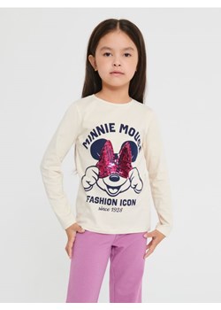 Sinsay - Koszulka Myszka Minnie - kremowy ze sklepu Sinsay w kategorii Bluzki dziewczęce - zdjęcie 162065740