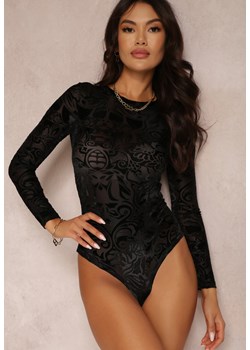 Czarne Body z Nadrukiem Enene ze sklepu Renee odzież w kategorii Bluzki damskie - zdjęcie 162065942