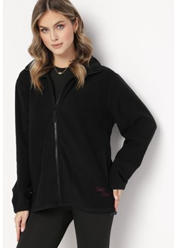 Czarna Zasuwana Bluza z Polaru Neflate ze sklepu Born2be Odzież w kategorii Bluzy damskie - zdjęcie 162066663
