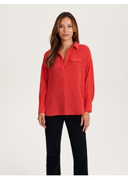 Reserved - Bluzka z modalu - czerwony ze sklepu Reserved w kategorii Bluzki damskie - zdjęcie 162074554