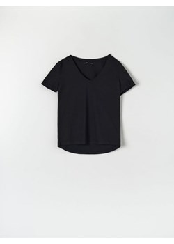 Sinsay - Koszulka bawełniana - czarny ze sklepu Sinsay w kategorii Bluzki damskie - zdjęcie 162076011
