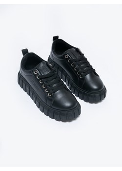 Sneakersy damskie czarne MM274617 906 ze sklepu Big Star w kategorii Trampki damskie - zdjęcie 162077760