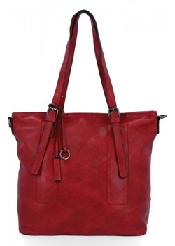 Torebka Damska Shopper Bag XL firmy Hernan Bordowa (kolory) ze sklepu PaniTorbalska w kategorii Torby Shopper bag - zdjęcie 162077980