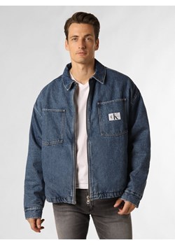 Calvin Klein Jeans Męska kurtka jeansowa Mężczyźni Jeansy medium stone jednolity ze sklepu vangraaf w kategorii Kurtki męskie - zdjęcie 162081504