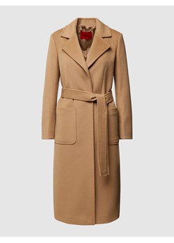 Płaszcz z wełny z wpuszczanymi kieszeniami po bokach model ‘RUNAWAY’ ze sklepu Peek&Cloppenburg  w kategorii Płaszcze damskie - zdjęcie 162082393