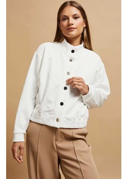Bluza z ozdobnymi guzikami 4201, Kolor biały, Rozmiar XS, Moodo ze sklepu Primodo w kategorii Bluzy damskie - zdjęcie 162083300