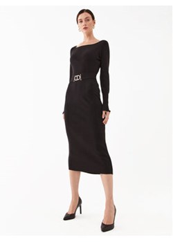 TWINSET Sukienka dzianinowa 232TP3292 Czarny Slim Fit ze sklepu MODIVO w kategorii Sukienki - zdjęcie 162085680