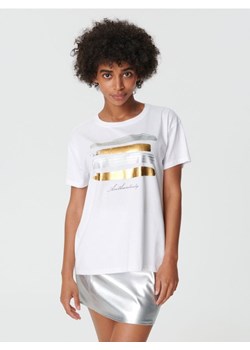 Sinsay - Koszulka z nadrukiem - biały ze sklepu Sinsay w kategorii Bluzki damskie - zdjęcie 162088121