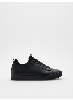 Reserved - Skórzane sneakersy - czarny ze sklepu Reserved w kategorii Trampki męskie - zdjęcie 162093184