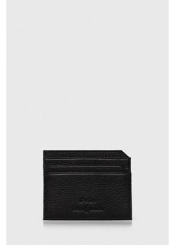 Polo Ralph Lauren etui na karty skórzane kolor czarny ze sklepu ANSWEAR.com w kategorii Etui - zdjęcie 162094180
