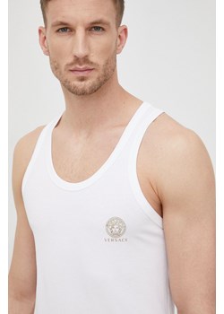 Versace t-shirt męski kolor biały AUU01012 A232741 ze sklepu PRM w kategorii T-shirty męskie - zdjęcie 162095680