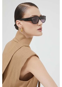 Tom Ford okulary przeciwsłoneczne damskie kolor brązowy ze sklepu PRM w kategorii Okulary przeciwsłoneczne damskie - zdjęcie 162095700