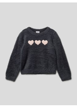 Sweter z dzianiny z okrągłym dekoltem ze sklepu Peek&Cloppenburg  w kategorii Bluzy i swetry - zdjęcie 162106490