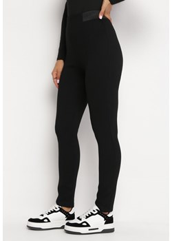 Czarne Spodnie z Gumką w Pasie Bitroa ze sklepu Born2be Odzież w kategorii Spodnie damskie - zdjęcie 162107670