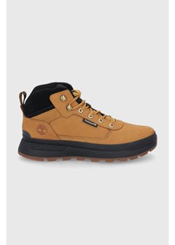 Timberland Buty Field Trekker Mid męskie kolor brązowy TB0A1ZQH2311 ze sklepu ANSWEAR.com w kategorii Buty zimowe męskie - zdjęcie 162108782