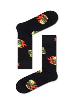 Happy Socks skarpetki Flaming Burger Sock kolor czarny ze sklepu ANSWEAR.com w kategorii Skarpetki damskie - zdjęcie 162109293